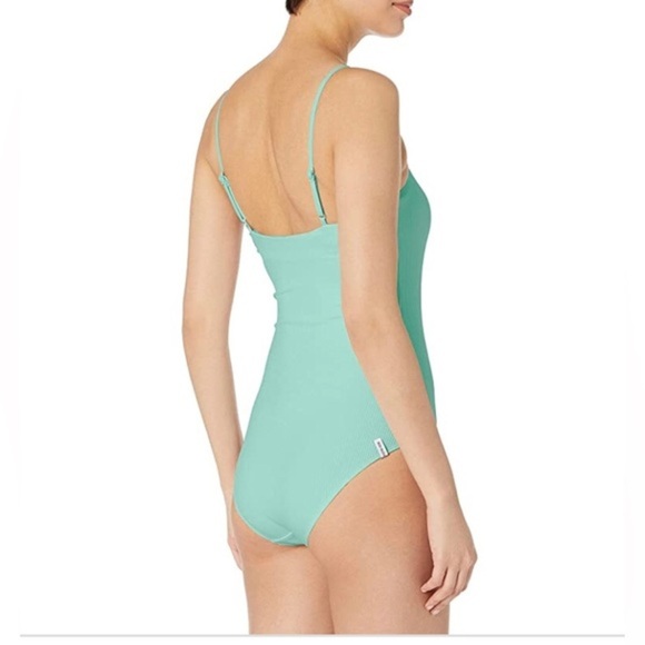 Body Glove‎ Women's Standard Gigi seafoam One-Piece Bandeau Swimsuit size large - Picture 2 of 2